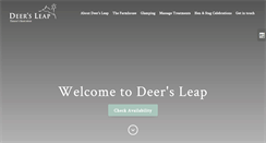 Desktop Screenshot of deersleapretreat.co.uk